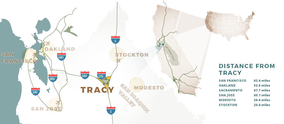 city of tracy map