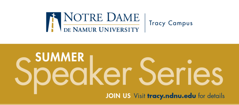 Notre Dame de Namur University Presents Tracy Summer Speaker Series Starting June 4 Photo